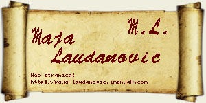 Maja Laudanović vizit kartica
